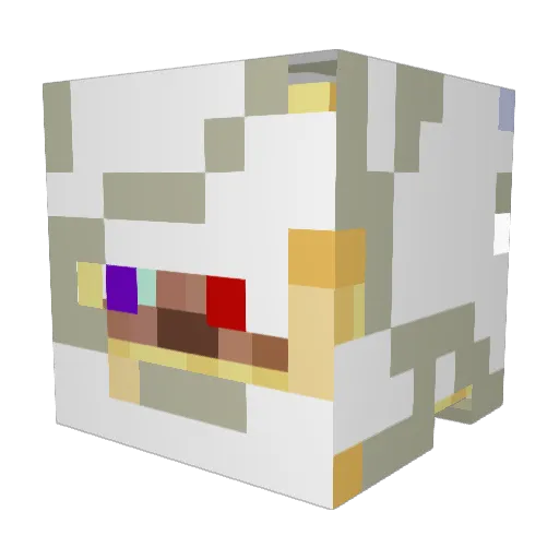 frozenbooper Minecraft avatar head, 3D render