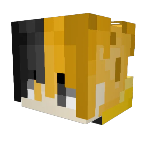 frozenfocus Minecraft avatar head, 3D render