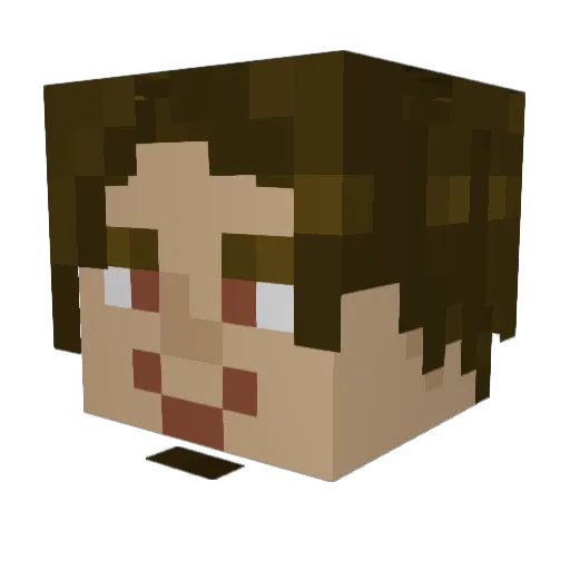 frozenzanto Minecraft avatar head, 3D render
