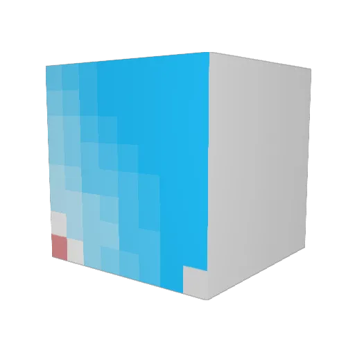 frozoon Minecraft avatar head, 3D render