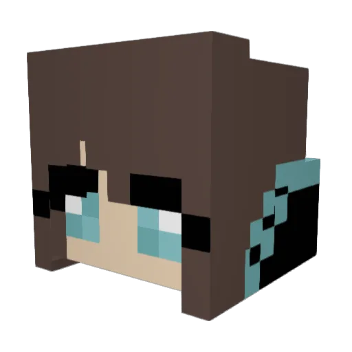 froztoez Minecraft avatar head, 3D render