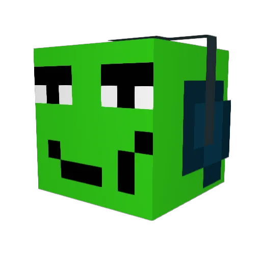 frozzono Minecraft avatar head, 3D render
