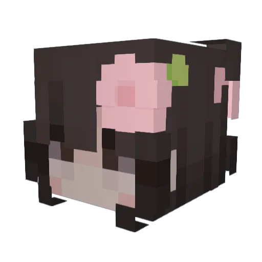 frr3ya Minecraft avatar head, 3D render