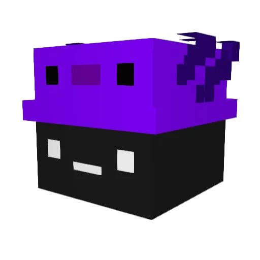 frraise Minecraft avatar head, 3D render