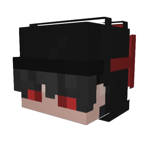 frsky3000 Minecraft avatar head, 3D render