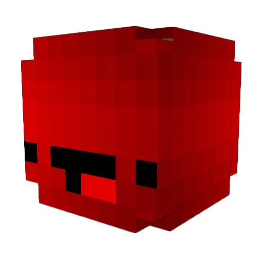 fruit8725 Minecraft avatar head, 3D render