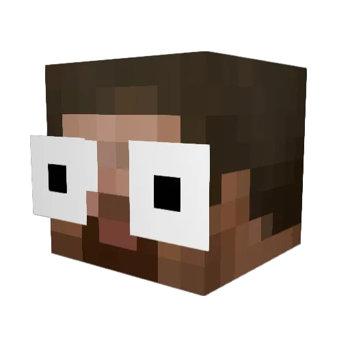 fruitbarv2 Minecraft avatar head, 3D render