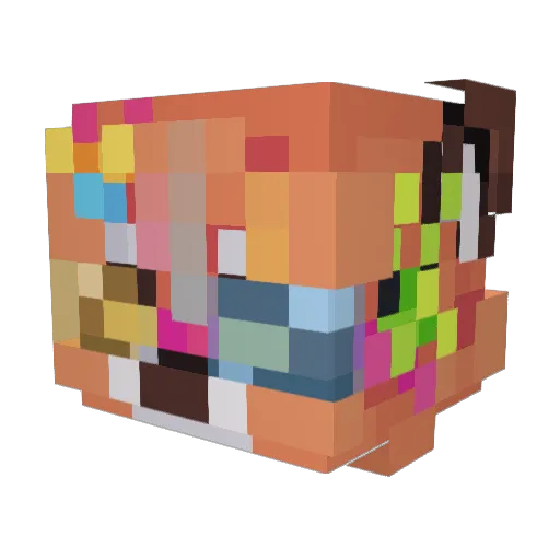fruitcereal Minecraft avatar head, 3D render