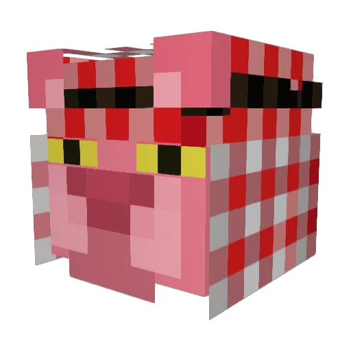 fruitfan69 Minecraft avatar head, 3D render