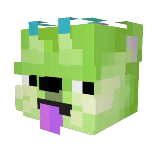 fruitfang_ Minecraft avatar head, 3D render