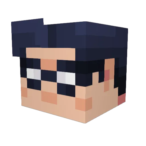 fruitsandwiche Minecraft avatar head, 3D render