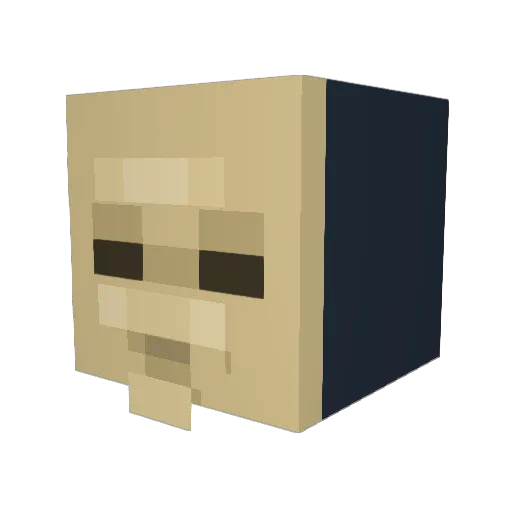 fruity_friend Minecraft avatar head, 3D render