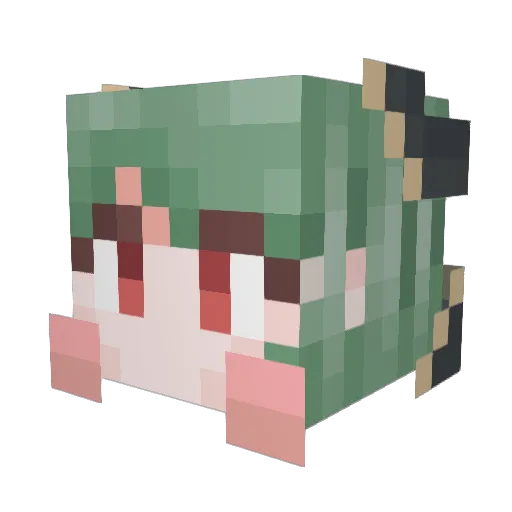 fruity_mario24 Minecraft avatar head, 3D render