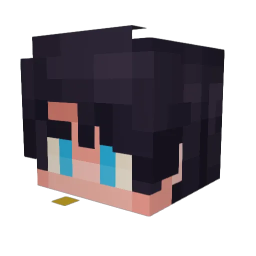 fruitybats Minecraft avatar head, 3D render