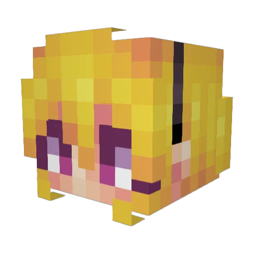 fruityboi7540 Minecraft avatar head, 3D render