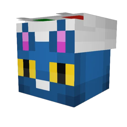 fruityemo21 Minecraft avatar head, 3D render
