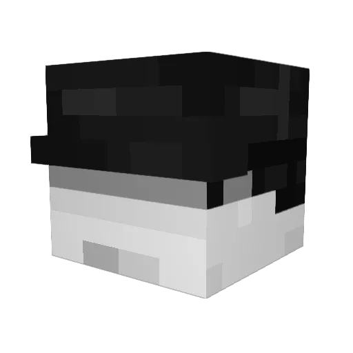 fruityfoxx Minecraft avatar head, 3D render
