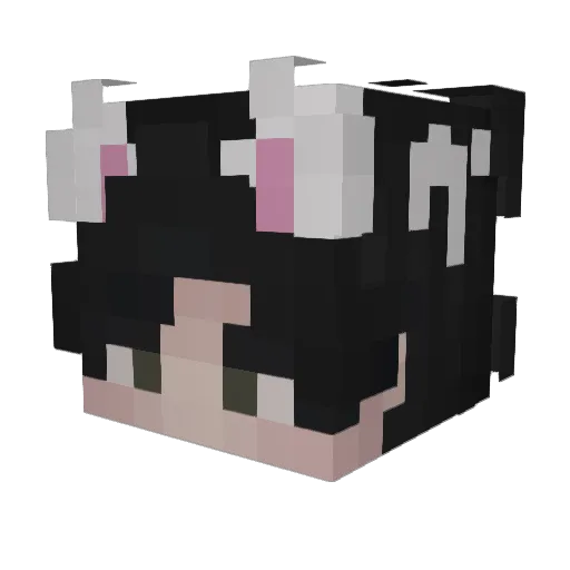 fruo Minecraft avatar head, 3D render