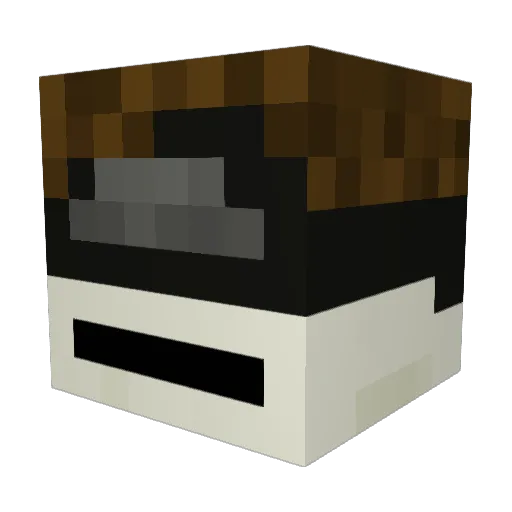 frut98 Minecraft avatar head, 3D render