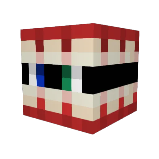 frutiwon Minecraft avatar head, 3D render