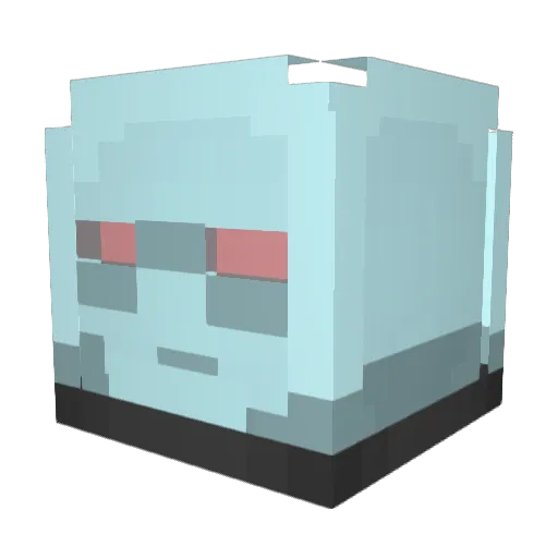 frxxzx Minecraft avatar head, 3D render