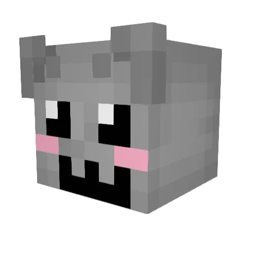 frydprime Minecraft avatar head, 3D render