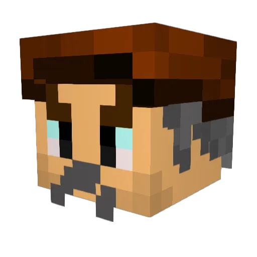 fryxu1999 Minecraft avatar head, 3D render