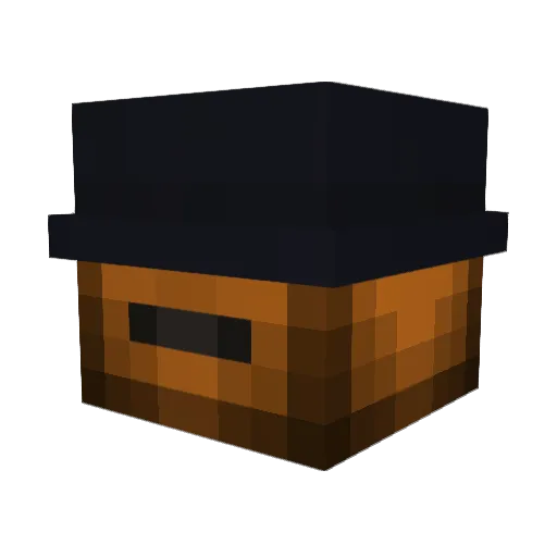 frzly Minecraft avatar head, 3D render