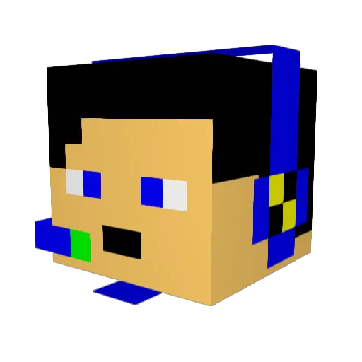 fsdaniel Minecraft avatar head, 3D render