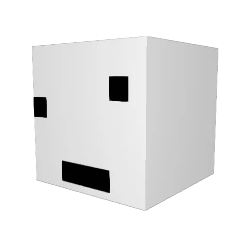 fsensor Minecraft avatar head, 3D render