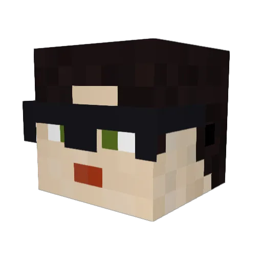 fshiruba Minecraft avatar head, 3D render