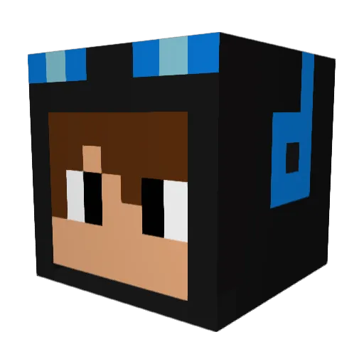 fsnemo Minecraft avatar head, 3D render