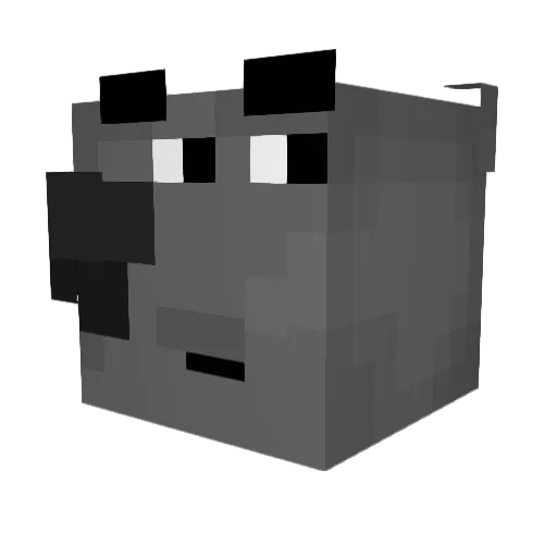fspirat Minecraft avatar head, 3D render