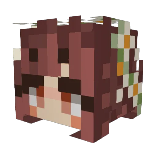 ftTonic Minecraft avatar head, 3D render