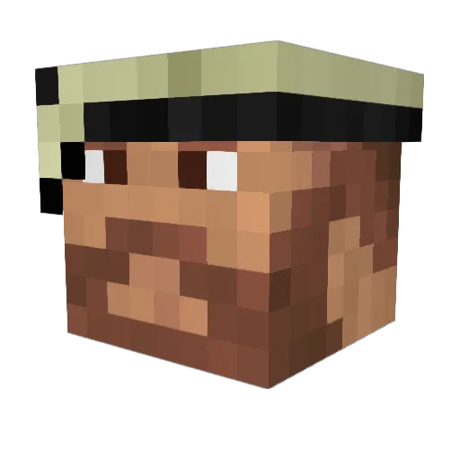 ftpjif Minecraft avatar head, 3D render