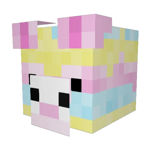 fu33ylumpkin Minecraft avatar head, 3D render