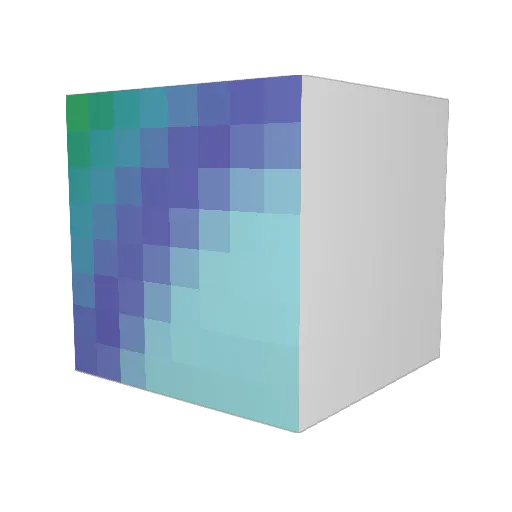 fuTRFN Minecraft avatar head, 3D render