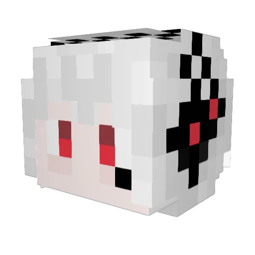 fu__chen_ Minecraft avatar head, 3D render