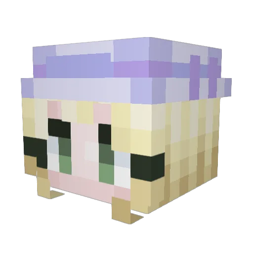 fu_ga4416 Minecraft avatar head, 3D render