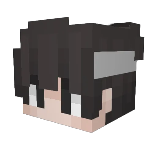 fu_mole Minecraft avatar head, 3D render