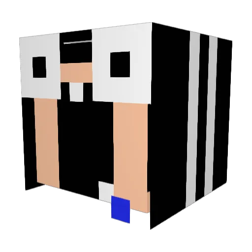 fubukisz_ Minecraft avatar head, 3D render
