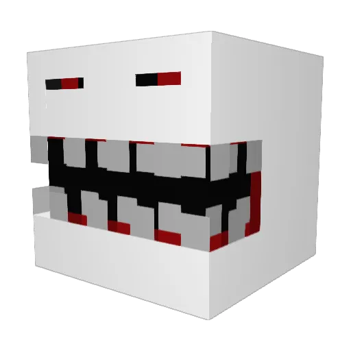 fucw Minecraft avatar head, 3D render