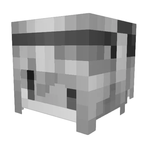 fudebako5086 Minecraft avatar head, 3D render