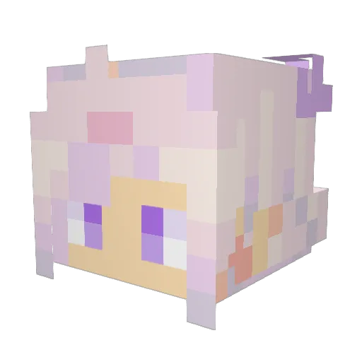 fudge590 Minecraft avatar head, 3D render