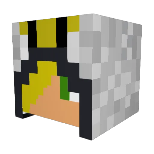 fudgemantheepic Minecraft avatar head, 3D render