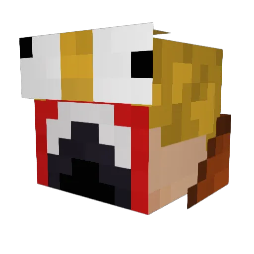 fuds2 Minecraft avatar head, 3D render
