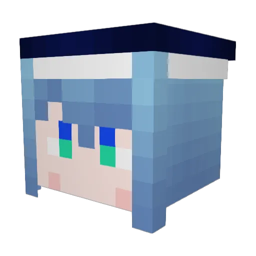 fuel_caffeine Minecraft avatar head, 3D render