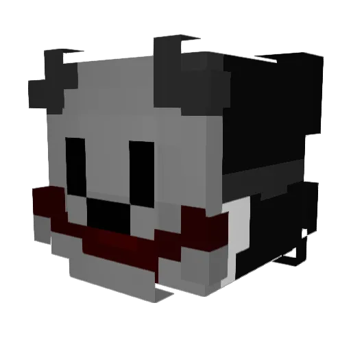 fuep Minecraft avatar head, 3D render