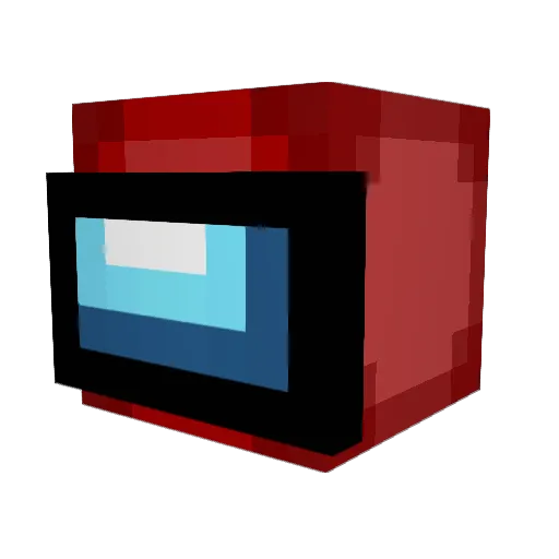 fuffka Minecraft avatar head, 3D render