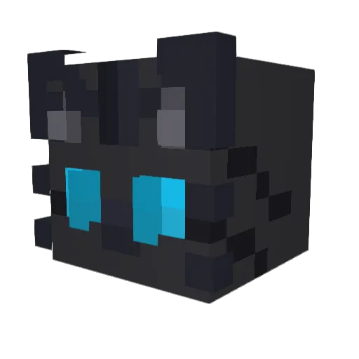 fufinator1 Minecraft avatar head, 3D render